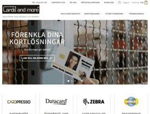 Tablet Screenshot of cardsandmore.se
